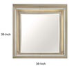 Loy Vanity Dresser Mirror |Metallic Champagne Gray | LED Frame 38 x 38