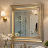 Loy Vanity Dresser Mirror |Metallic Champagne Gray | LED Frame 38 x 38