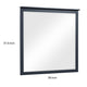 Sely Vanity Dresser Mirror | Navy Blue Finish Frame | 38 x 38