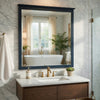 Sely Vanity Dresser Mirror | Navy Blue Finish Frame | 38 x 38