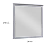Sely Vanity Dresser Mirror | Light Gray Finish Frame | 38 x 38