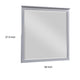 Sely Vanity Dresser Mirror | Light Gray Finish Frame | 38 x 38