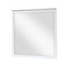 Sely Vanity Dresser Mirror | Glam White Finish Frame | 38 x 38