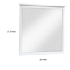Sely Vanity Dresser Mirror | Glam White Finish Frame | 38 x 38