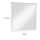 Sely Vanity Dresser Mirror | Glam White Finish Frame | 38 x 38