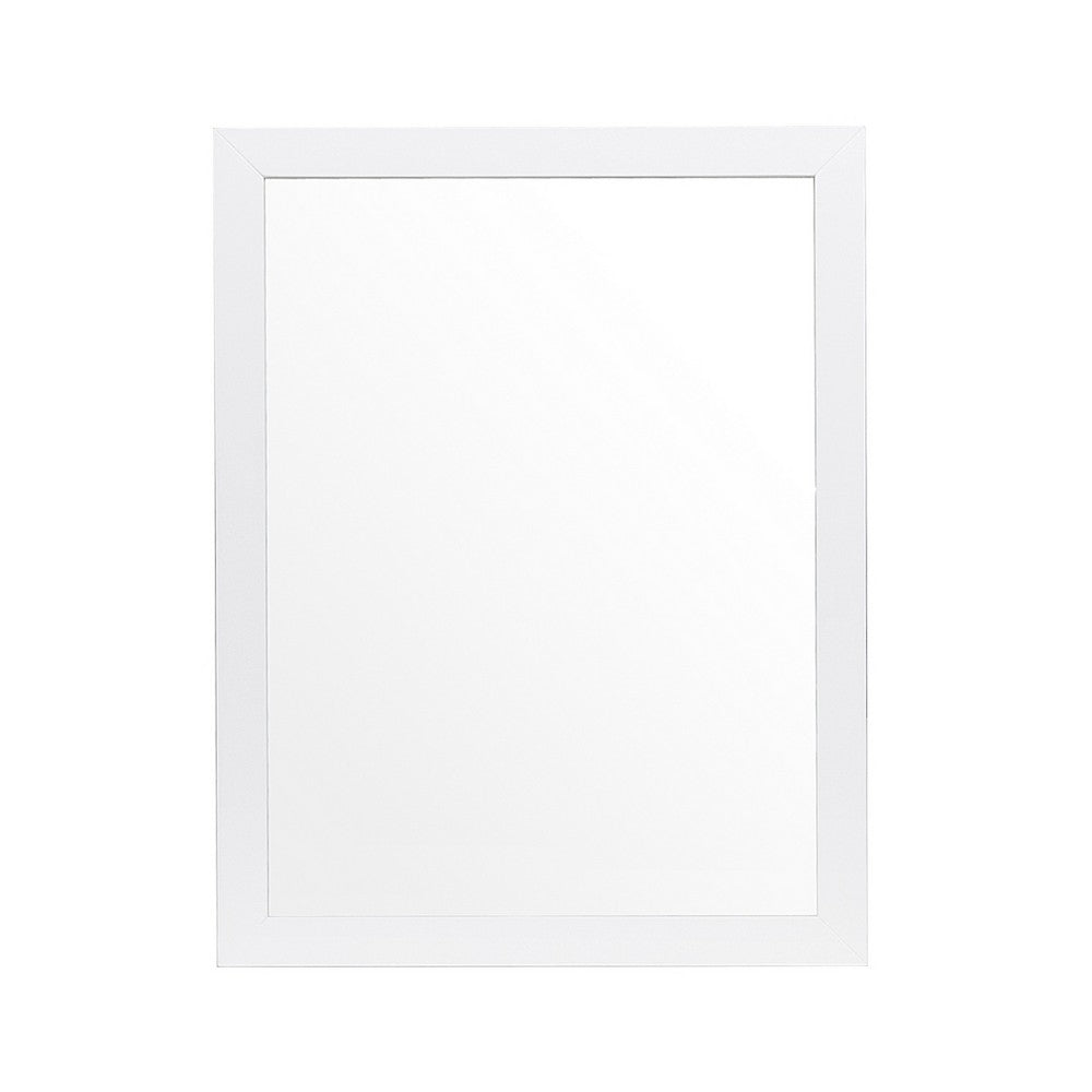 Goe Vanity Dresser Mirror | Transitional White Finish | 28 x 37