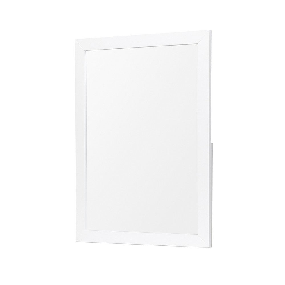 Goe Vanity Dresser Mirror | Transitional White Finish | 28 x 37