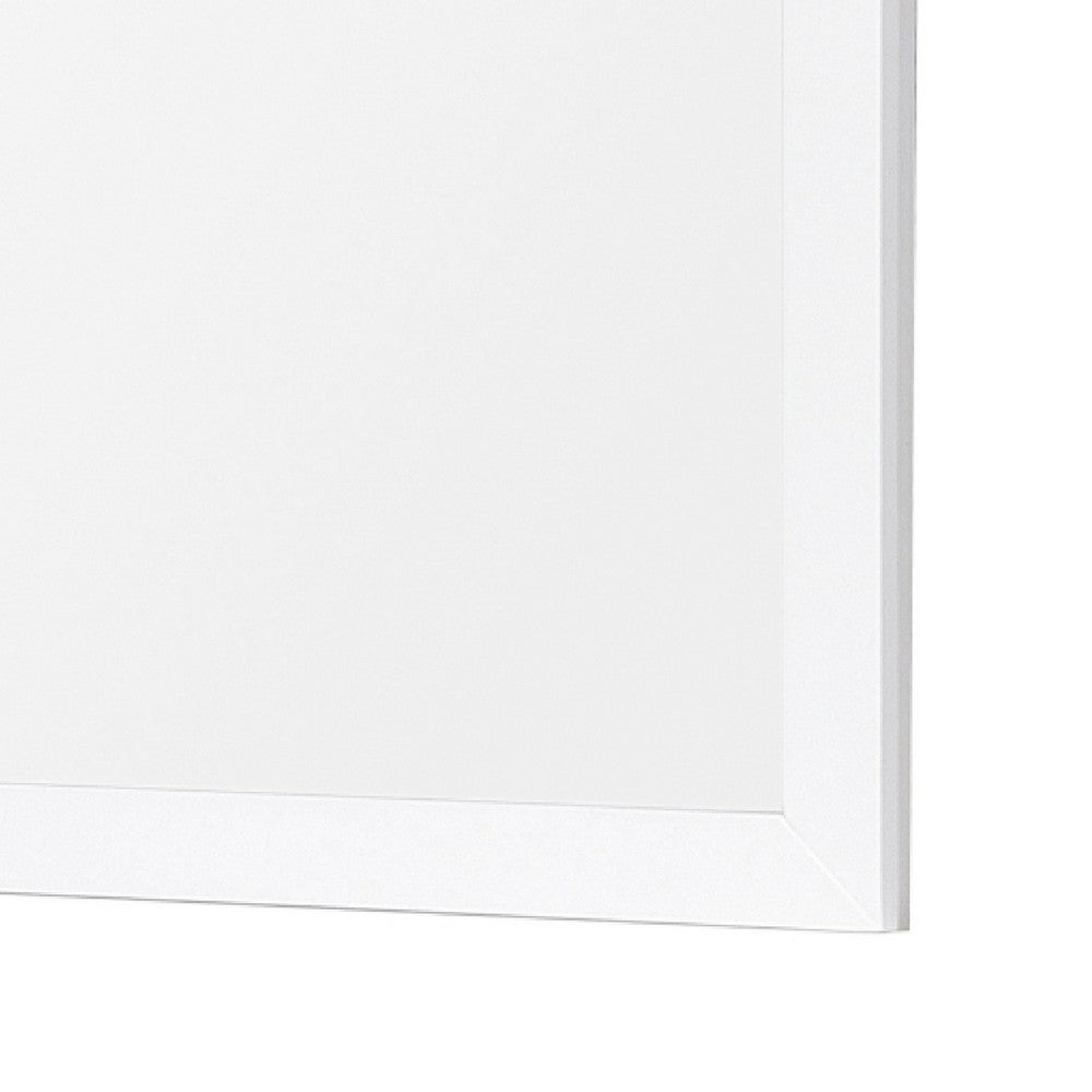 Goe Vanity Dresser Mirror | Transitional White Finish | 28 x 37