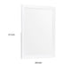 Goe Vanity Dresser Mirror | Transitional White Finish | 28 x 37