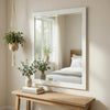 Goe Vanity Dresser Mirror | Transitional White Finish | 28 x 37