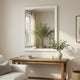 Goe Vanity Dresser Mirror | Transitional White Finish | 28 x 37