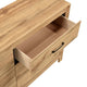 Adia Wide Dresser | 6 Drawers with Black Nickel Handles | Natural Brown
