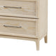 Ary Wide Dresser | 6 Drawers | Black Nickel Handles | Light Brown Wood