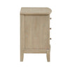Hadly Nighstand | 3 Drawers | Satin Nickel Knobs | Modern Rustic Beige