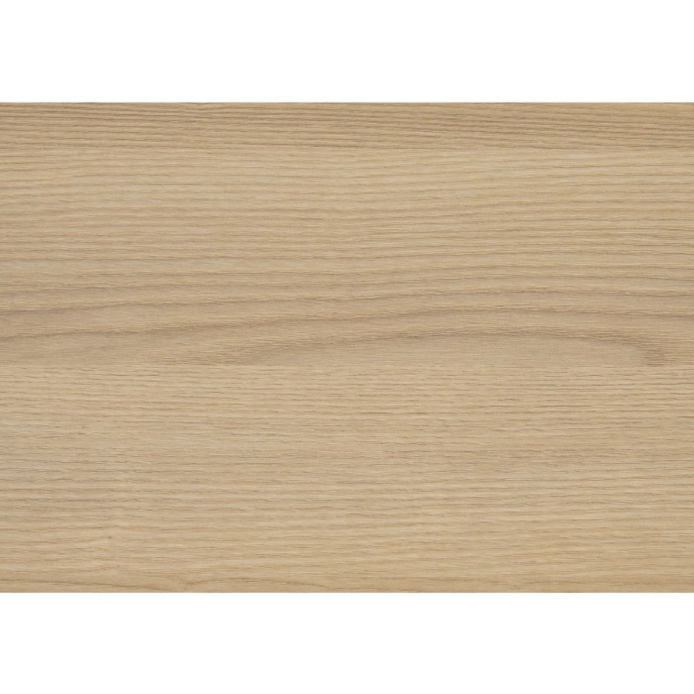 Kery Nighstand | 2 Drawers w Board Handles | Natural Brown & White Wood