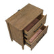 Seny Nighstand | 2 Drawers | USB Ports | Cedar Veneered Bottom Drawer | Brown