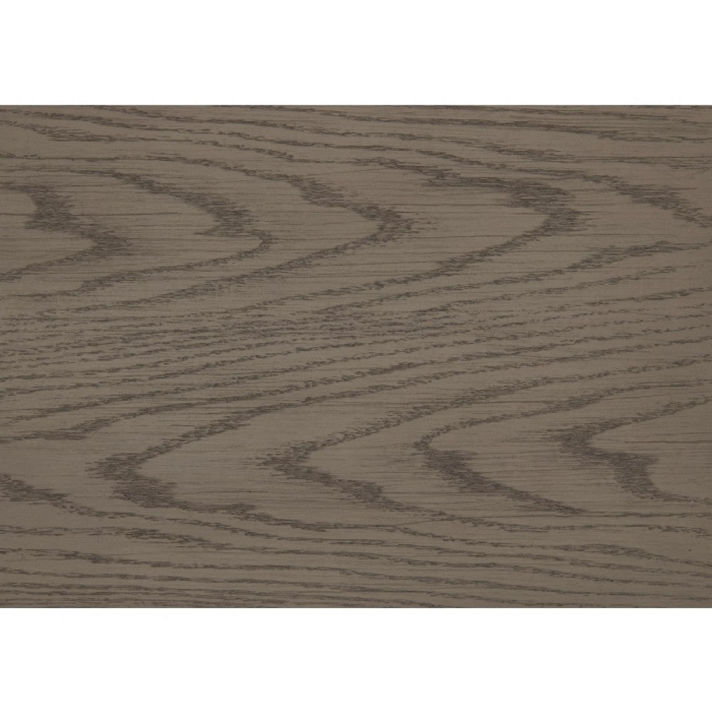 Dely Nighstand | 3 Drawers | Chrome Edge Handles | Modern Rustic Gray Wood