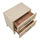 Ary Nighstand | 2 Dovetail Drawers | Black Nickel Handles | Light Brown
