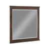 Niti Dresser Mirror | Rustic Dark Brown Birch Wood Frame | 41 x 42