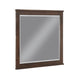 Niti Dresser Mirror | Rustic Dark Brown Birch Wood Frame | 41 x 42