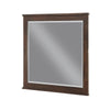 Niti Dresser Mirror | Rustic Dark Brown Birch Wood Frame | 41 x 42