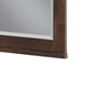 Niti Dresser Mirror | Rustic Dark Brown Birch Wood Frame | 41 x 42