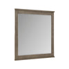 Niti Dresser Mirror | Rustic Gray Birch Wood Frame | 41 x 42