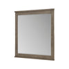 Niti Dresser Mirror | Rustic Gray Birch Wood Frame | 41 x 42