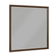 Soly Dresser Mirror | Rustic Walnut Brown Wood Frame | 40 x 53