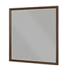 Soly Dresser Mirror | Rustic Walnut Brown Wood Frame | 40 x 53