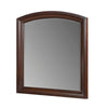 Hudy Dresser Mirror | 34 x 38 Birch Wood Arch Frame | Cherry Brown