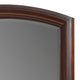 Hudy Dresser Mirror | 34 x 38 Birch Wood Arch Frame | Cherry Brown