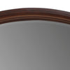 Hudy Dresser Mirror | 34 x 38 Birch Wood Arch Frame | Cherry Brown