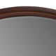 Hudy Dresser Mirror | 34 x 38 Birch Wood Arch Frame | Cherry Brown