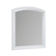 Hudy Dresser Mirror | 34 x 38 Birch Wood Arch Frame | Farmhouse White