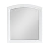 Hudy Dresser Mirror | 34 x 38 Birch Wood Arch Frame | Farmhouse White