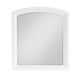 Hudy Dresser Mirror | 34 x 38 Birch Wood Arch Frame | Farmhouse White