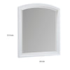 Hudy Dresser Mirror | 34 x 38 Birch Wood Arch Frame | Farmhouse White