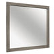 Rie Vanity Dresser Mirror | Weathered Gray Wood Frame | 36 x 41