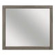 Rie Vanity Dresser Mirror | Weathered Gray Wood Frame | 36 x 41