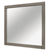 Rie Vanity Dresser Mirror | Weathered Gray Wood Frame | 36 x 41