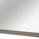Rie Vanity Dresser Mirror | Weathered Gray Wood Frame | 36 x 41