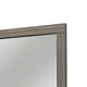 Rie Vanity Dresser Mirror | Weathered Gray Wood Frame | 36 x 41
