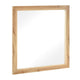 Eby Vanity Dresser Mirror | Natural Brown Wood Finish | 40 x 40