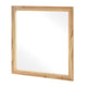Eby Vanity Dresser Mirror | Natural Brown Wood Finish | 40 x 40
