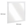 Eby Vanity Dresser Mirror | Modern White Wood Finish | 40 x 40
