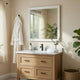Eby Vanity Dresser Mirror | Modern White Wood Finish | 40 x 40