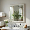 Eby Vanity Dresser Mirror | Modern White Wood Finish | 40 x 40