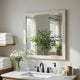 Eby Vanity Dresser Mirror | Modern White Wood Finish | 40 x 40