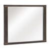 Carie Vanity Dresser Mirror | Brownish Gray Mindy Veneer | 35 x 43